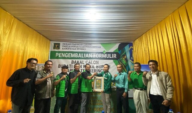 Tim Darmadi saat menyerahkan formulir pendaftaran ke DPC PPP