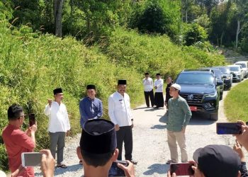 PJ Bupati Asraf bersama Dinas PUPR Kerinci Tinjau Jalan Koto Petai