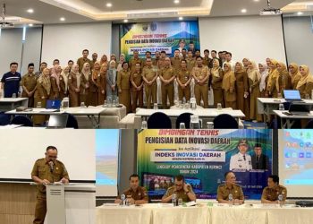 Mewakili PJ Bupati, Sekda Zainal buka Bimtek Pengisian Data Inovasi Daerah