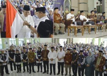 Bersama Wagub Abdullah Sani, Pj. Bupati Asraf Sambut Kepulangan Jemaah Haji Kerinci