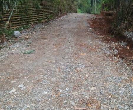 Kondisi pengerjaan proyek jalan Koto Iman-Bunga Tanjung