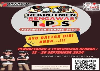 Panwascam Gunung Raya Buka Pendaftaran Pengawas TPS untuk Pilkada 2024