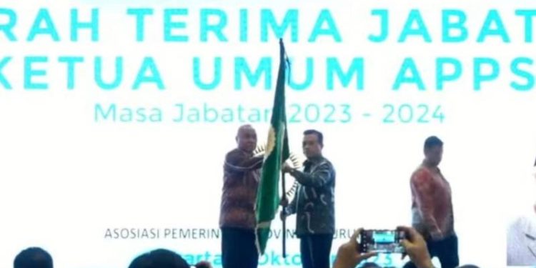 Al Haris saat terpilih ketua APPSI