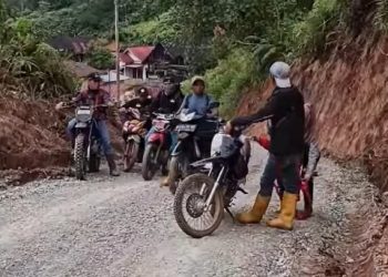 Jalan Renah Pemetik yang mulai dikerjakan Pemerintah Kerinci