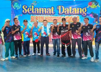 Cagub Al Haris saat membuka turnamen Tenis Meja Di Bungo