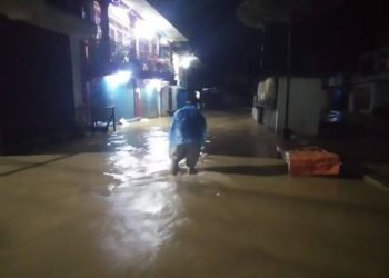 Kondisi banjir di Tanjung Tanah