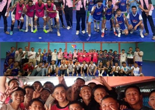 Ezi Kurniawan saat menghadiri Fun Futsal di Bumbun Duri