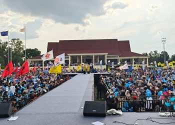 kampanye akbar Calon Gubernur dan Wakil Gubernur Jambi nomor urut 2, Al Haris-Sani di lapangan eks MTQ Kota Jambi,