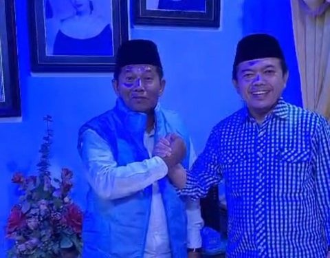 Salam Komando saat Irmanto dengan Cagub Al Haris