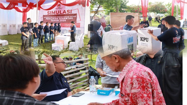 Pelaksanaan Simulasi Pemungutan dan Penghitungan Suara di kabupaten Kerinci