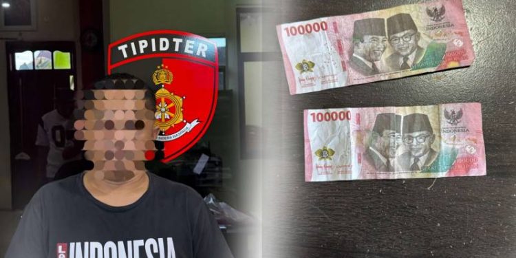 Pelaku dan berang bukti diamankan polisi