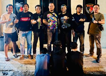 Tiga Pelaku yang berhasil diamankan polisi