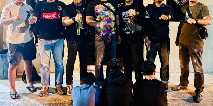 Tiga Pelaku yang berhasil diamankan polisi