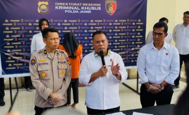 Saat Konfirmasi Pers di Mapolda Jambi