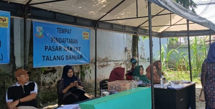 PKL Talang Banjar Jambi Protes pendaftaran Lapak diundi