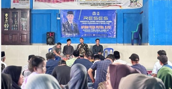 Anggota DPRD Provinsi Jambi Afuan Yuza Reses tahap II di Kayu Aro Ambai