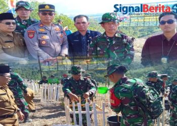 Kodim 0417/Kerinci melaksanakan Penanaman Pohon Bersama masyarakat
