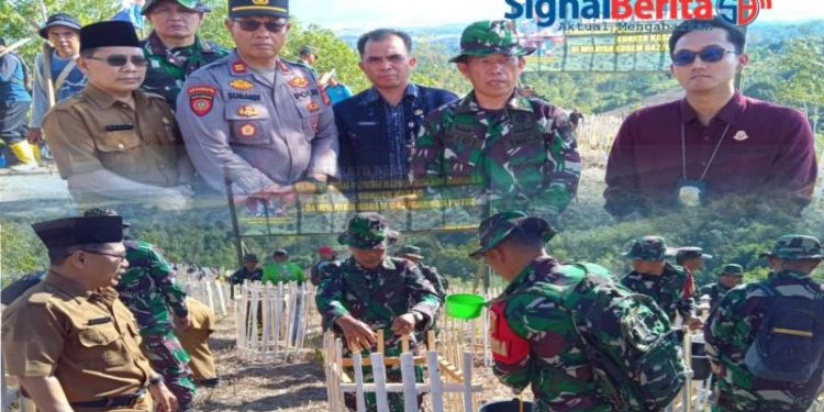 Kodim 0417/Kerinci melaksanakan Penanaman Pohon Bersama masyarakat