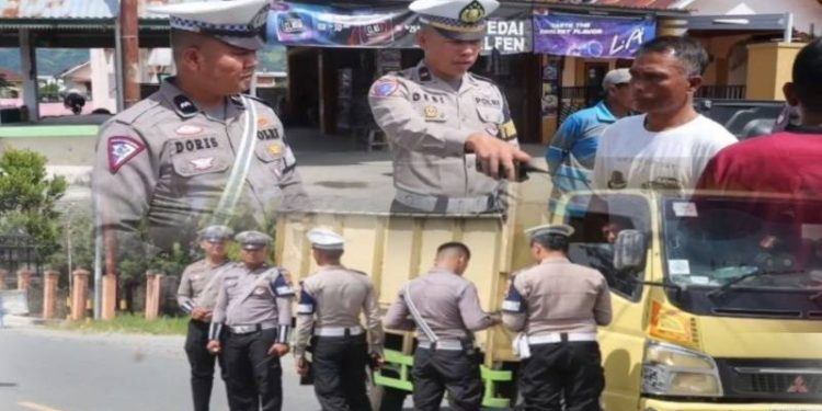 Kendaraan terjaring Razia langsung Bayar pajak di tempat di Kerinci