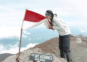 Foto Pendaki Gunung Kerinci (Panorama Kerinci Facebook)