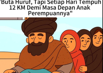 Ayah Buta Huruf Mengantarkan Mimpi Anak-anaknya