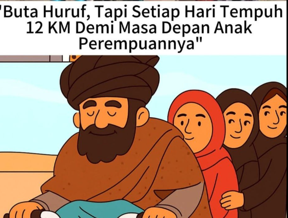 Ayah Buta Huruf Mengantarkan Mimpi Anak-anaknya
