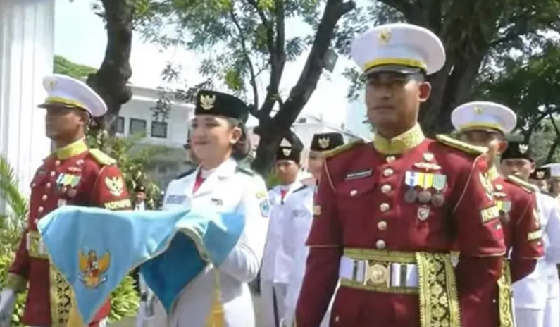 Bianca Alessia Tampil Pecaya diri Bawa Baki HUT ke-80 RI di Istana Merdeka, Ini Asal Daerahnya