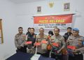 Kapolsek Jambi Timur saat melaksanakan Press release di Mapolsek