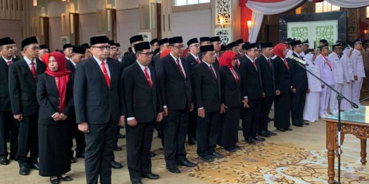 Pelantikan pejabat eselon II, III dan IV kota Jambi