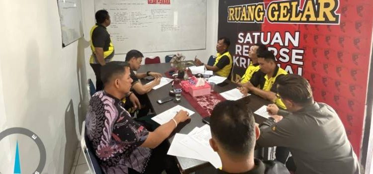 Penyidik Polres Kerinci saat melakukan gelar perkara