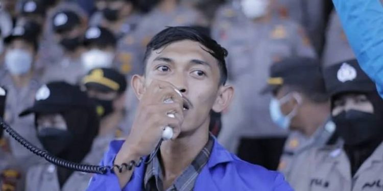 Iqbal Dinata, salah satu pengurus PKC PMII Jambi