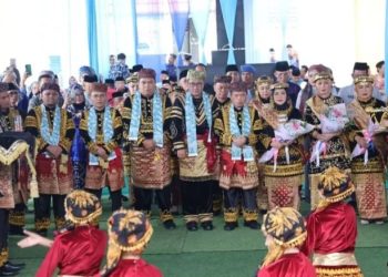 Penyambutan Gubenur Jambi saat HUT kota Sungai Penuh
