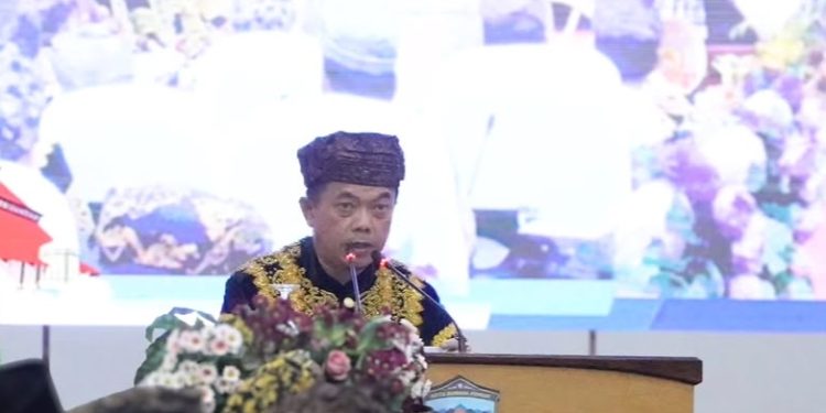 Sambutan Gubernur Al Haris pada HUT Kota Sungai Penuh.