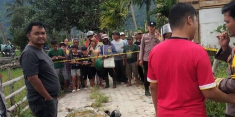 Lokasi TKP penemuan Mayat di desa Sembilan Tanah Lampung