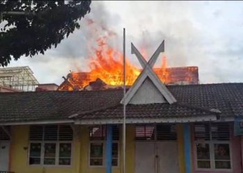 Dinas Pertanian Provinsi Jambi Terbakar.
