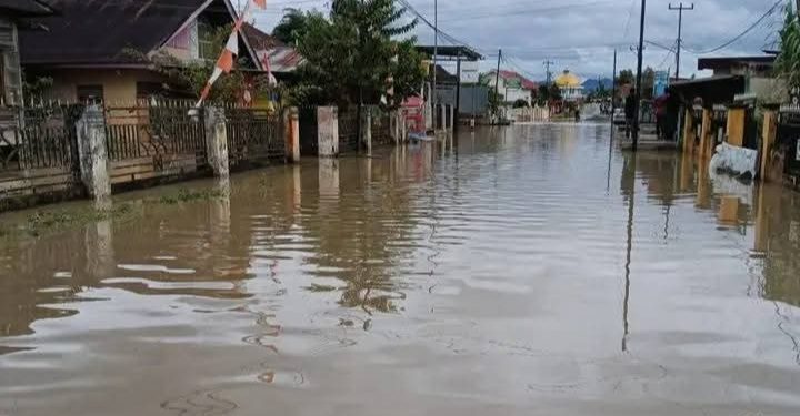 Banjir di Desa Lubuk Suli Kecamatan Depati Tujuh beberapa waktu lalu