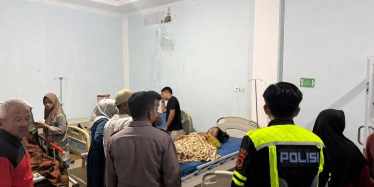 Korban kecelakaan Odong-odong saat dapat perawatan