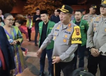 Kapolres Kerinci saat mengecek langsung gereja di Sungai Penuh
