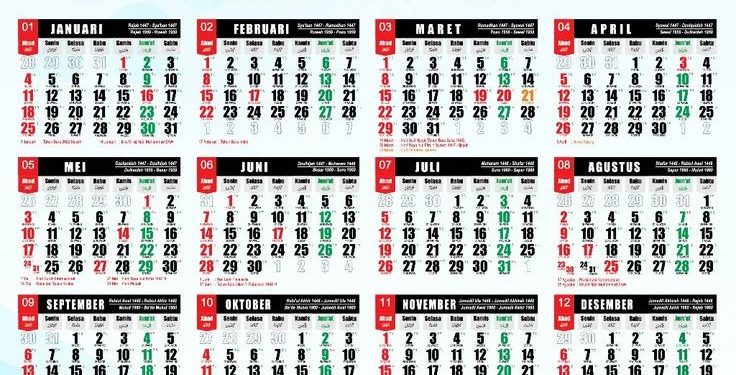 Pemerintah Tetapkan Kalender 2026