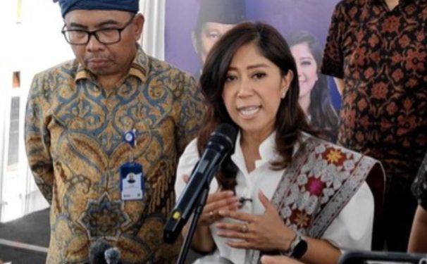Foto: Menteri Komunikasi dan Digital (Menkomdigi) Meutya Hafid saat ditemui di Abiansemal, Badung, Bali, (Foto: detikBali)