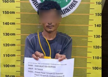 Pelaku yang diamankan Polres Merangin