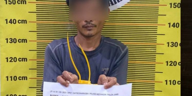 Pelaku yang diamankan Polres Merangin