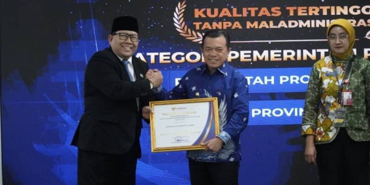 Pemprov Jambi Peringkat Pertama Penilaian Ombudsman RI