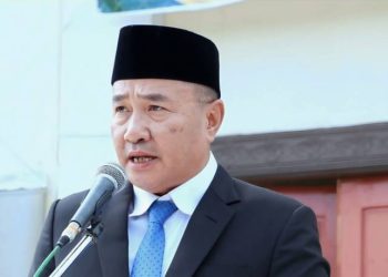 Wako Alfin saat memimpin Peringatan HAB Kemenag
