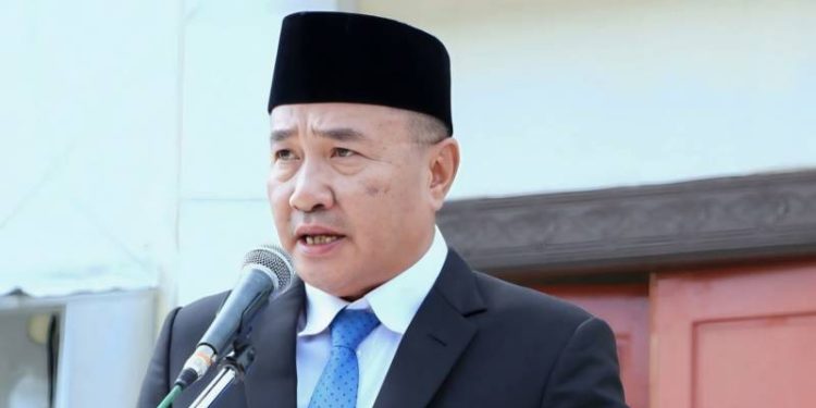 Wako Alfin saat memimpin Peringatan HAB Kemenag