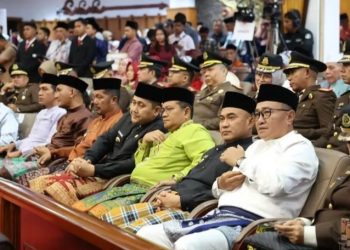 Walikota Sungai Penuh Alfin saat menghadiri HUT ke-69 Provinsi Jambi