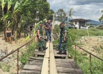 Dandim 0417/Kerinci Tinjau Jembatan di Kota Sungai Penuh