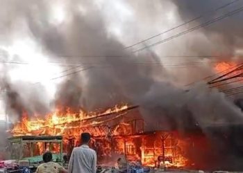 Kebakaran hebat di kota Jambi