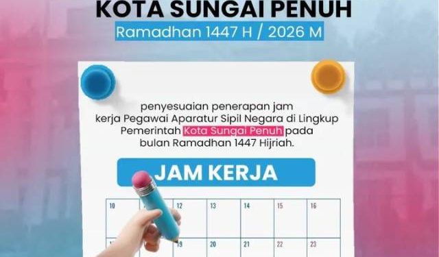 Pemkot Sungai Penuh Tetapkan Jam Kerja ASN Selama Ramadhan 1447 H
