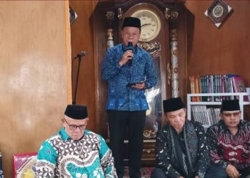 Sekda Alpian saat memberikan sambutan
